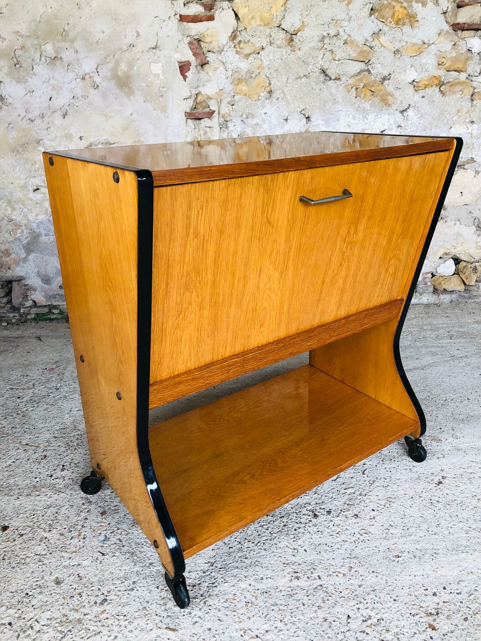 Compartment storage cabinet, TV stand, 60s