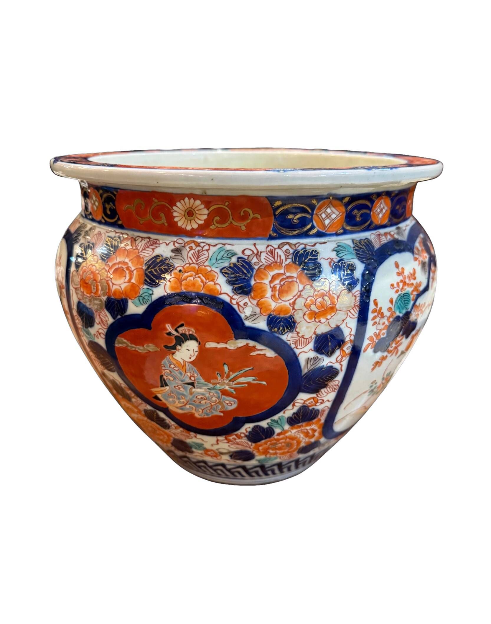 Cache-pot / Jardinière Imari Japan - Meiji period, late 19th - early 20th century