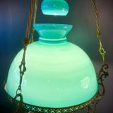 Old bronze and opaline suspension