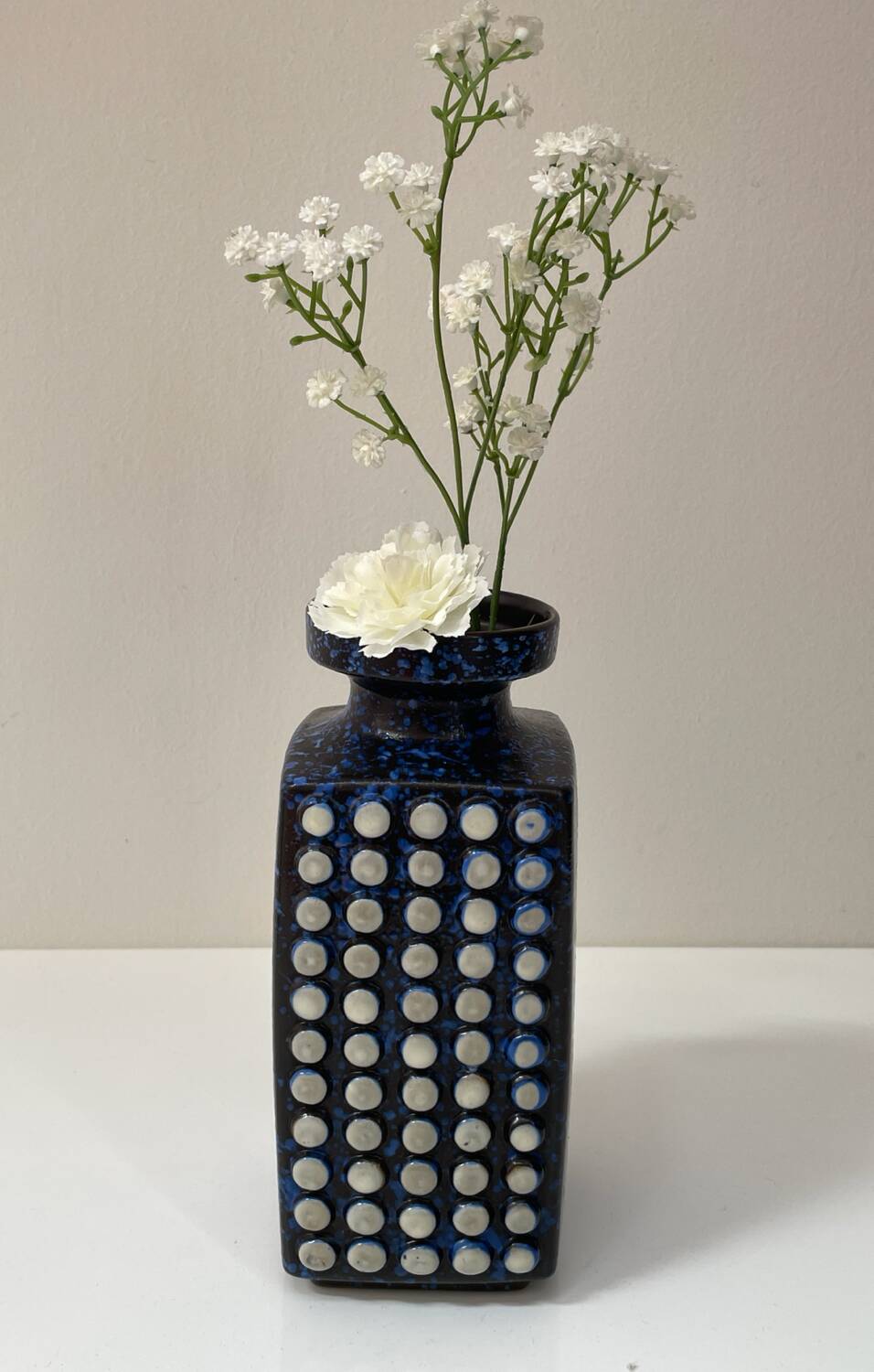 • Brutalist ceramic vase West Germany 1970s