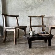 Large old teak chair or armchair H84 L60