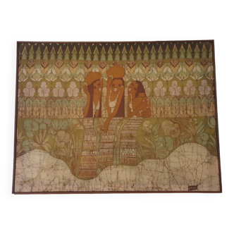 Batik artwork on canvas