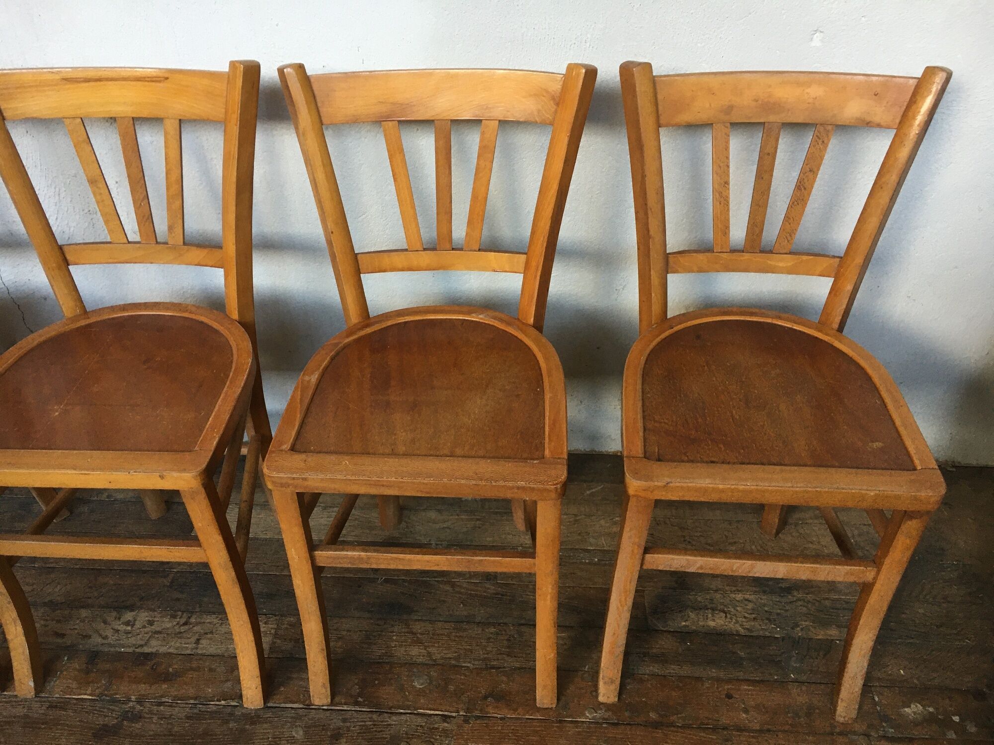 Série de 6 chaises bistrot Baumann troquet brasserie parisienne