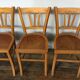 Série de 6 chaises bistrot Baumann troquet brasserie parisienne