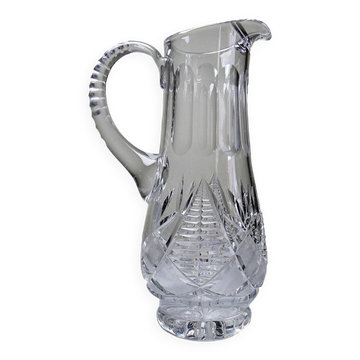 Pichet à eau en cristal taillé, travail européen, XXe s.