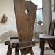 Chaises chêne massif chapo savoyarde art populaire