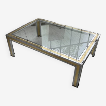 Chrome brass coffee table Romeo Rega