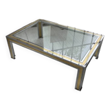 Table basse chrome laiton Romeo Rega