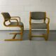 Pair of Danish armchairs, Canteliver model signed Magnus Olesen