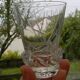 Set of 6 crystal wine glasses from daum, sorcy model.