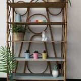 Vintage rattan shelf
