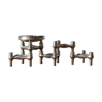 Mid-Century Candleholders by Fritz Nagel & C. Stoff, 1960s, Set of 5