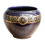 Pot cover in faience Boch Frêres Keramis