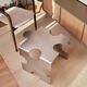 Puzzle - table basse sculpturale en acier inoxydable par Veliento