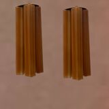Glass tube sconces set of 2