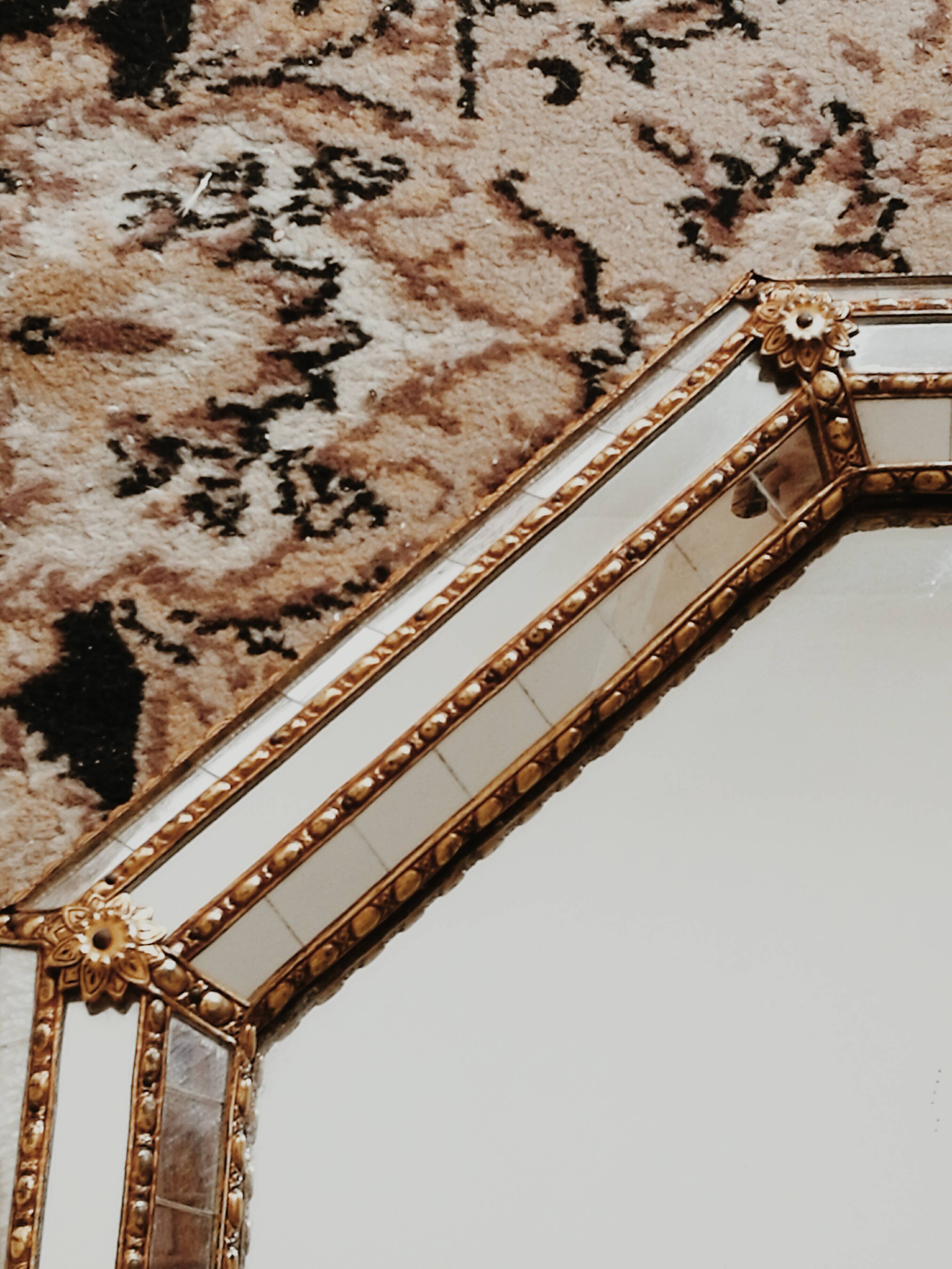 Old mirror with parecloses