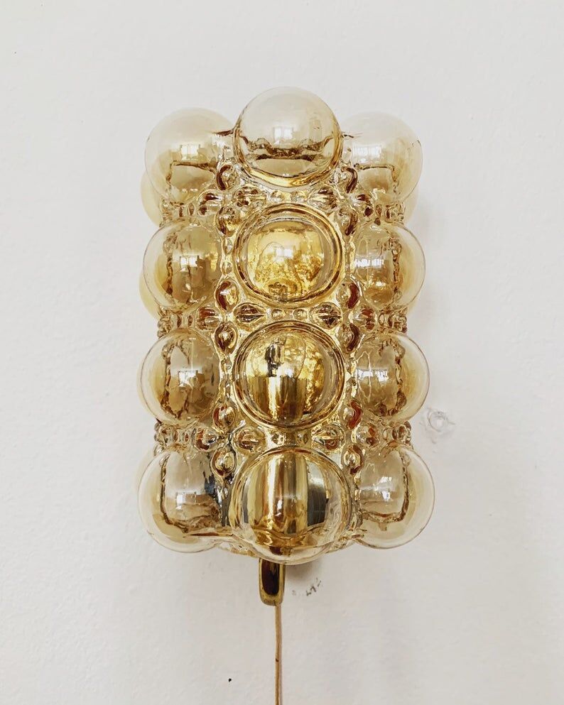Bubble wall lamp by Helena Tynell for Glashütte Limburg