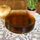 Set of 9 vintage plates in amber glass France