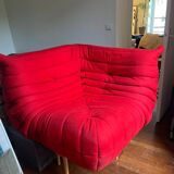 Togo / red corner chair Ligne Roset