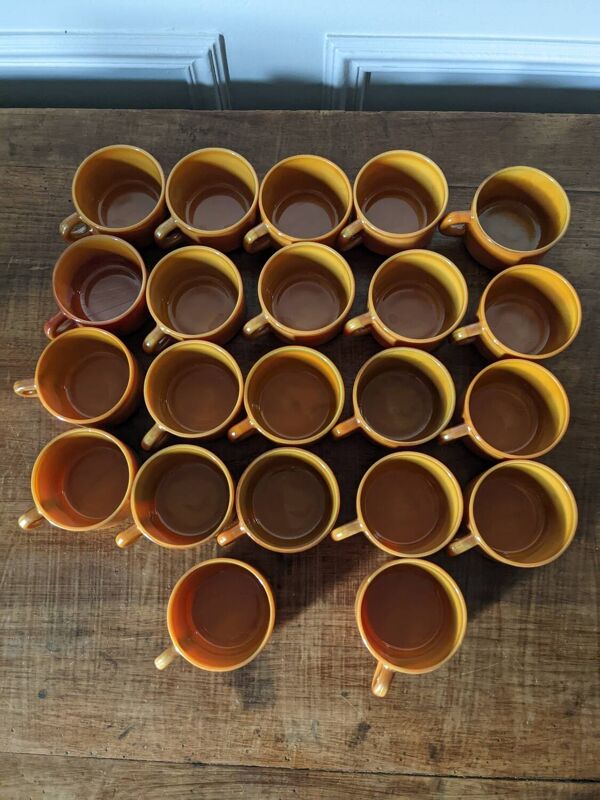 Ensemble de 22 tasses à café Arcopal