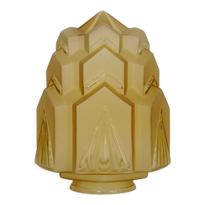 Abat-jour globe building art deco