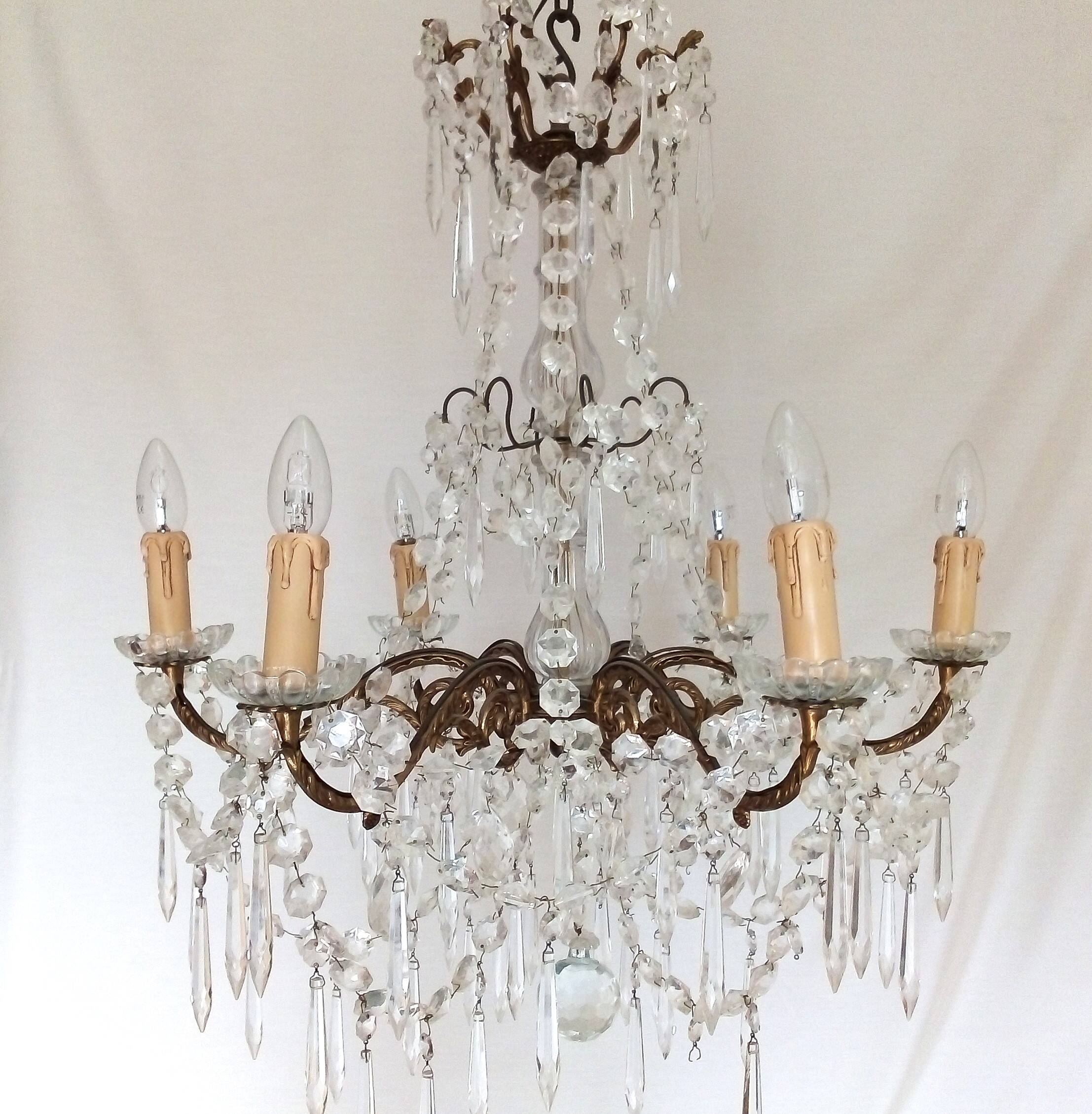 Bronze crystal chandelier style - Haussmanian - chic decor