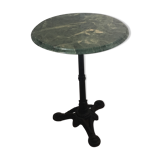 Green marble bistro table