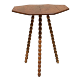 Table old legs tripod and turned wood