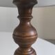 1950s turned wood table lamp