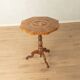 Antique octagonal walnut side table with elaborate inlays, probably Italy, mid-19th century