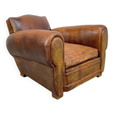 1950 leather club armchair