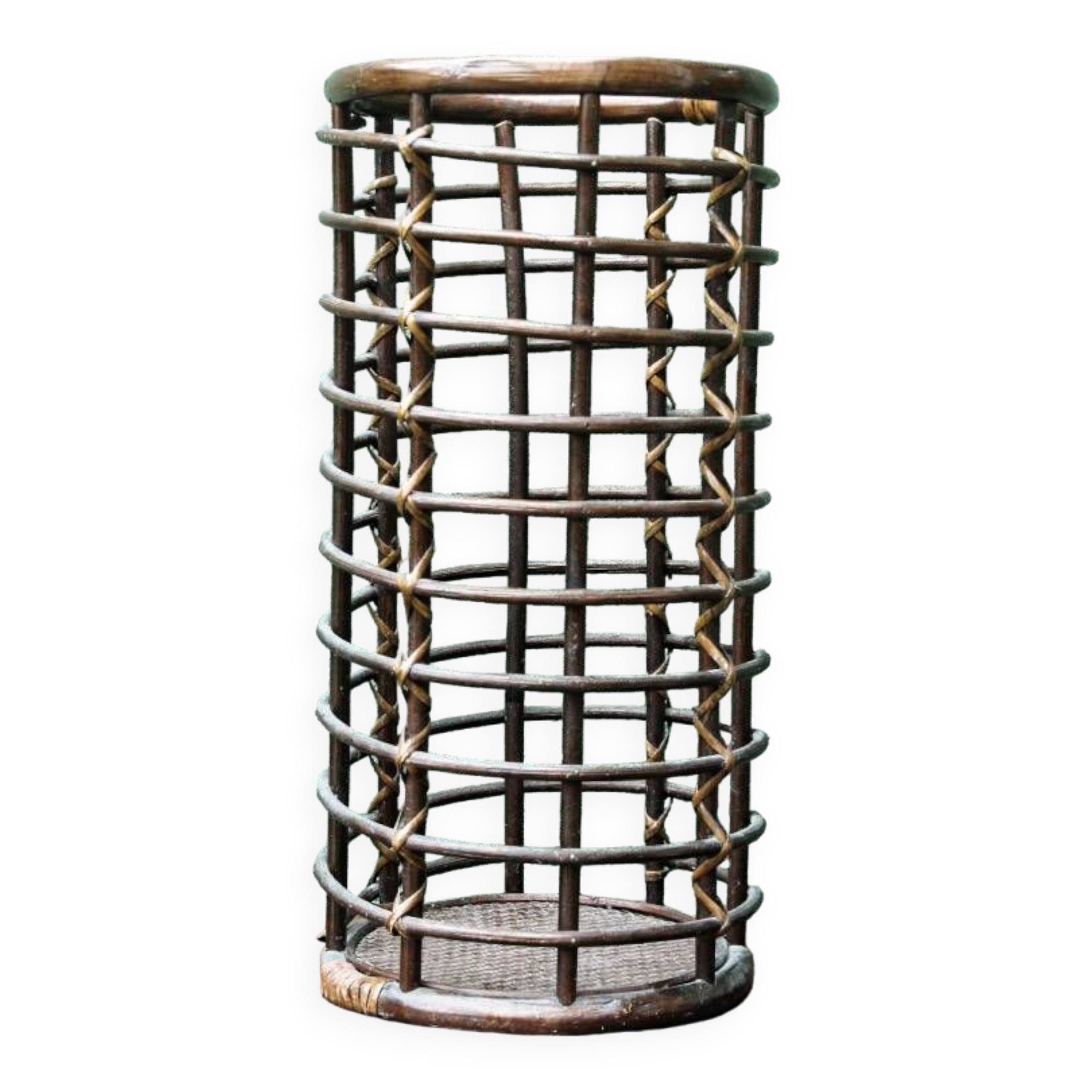 Rattan umbrella stand