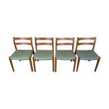 4 chaises en teck Niels O. Möller pour J.L. Moller’s 60