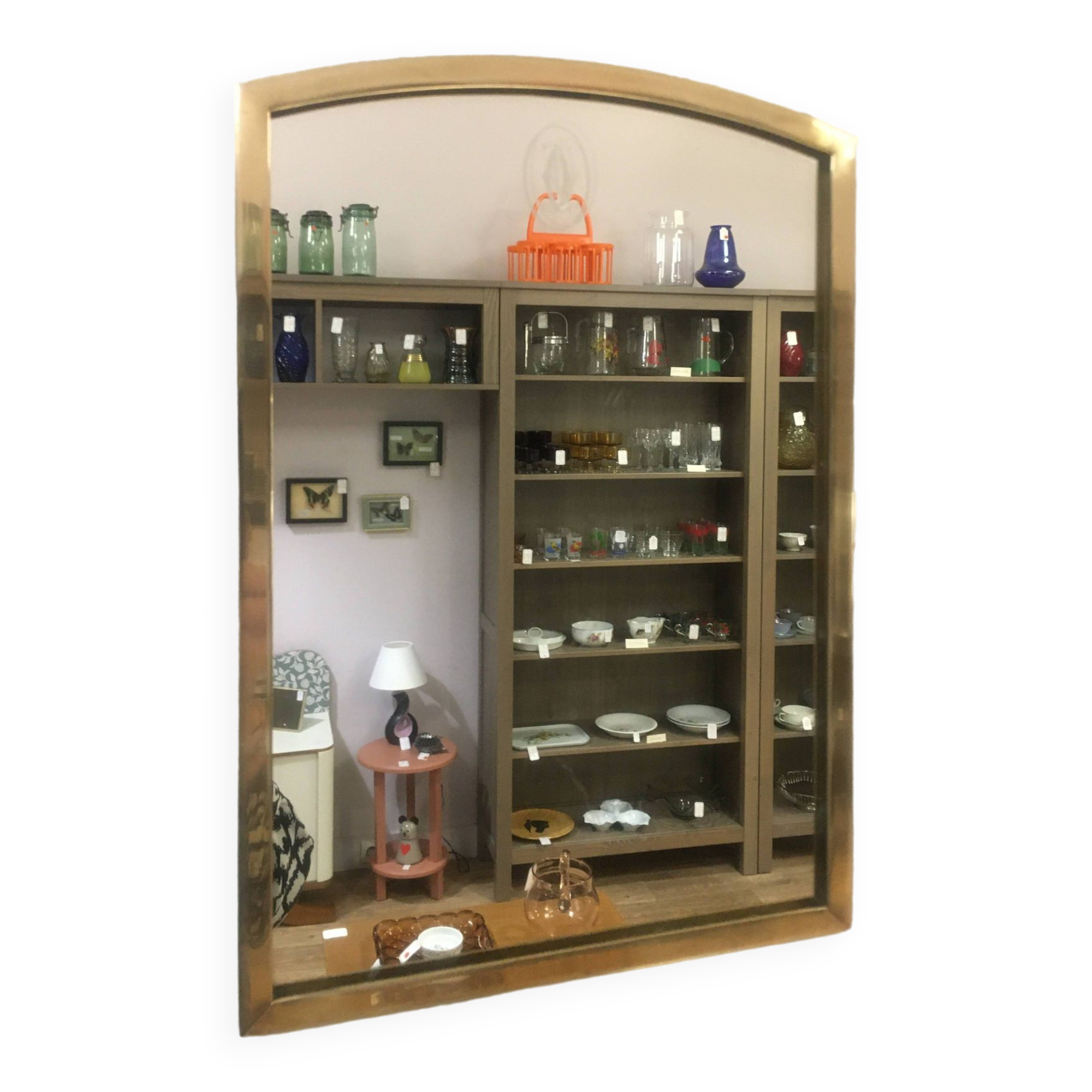 Miroir en laiton Cartier