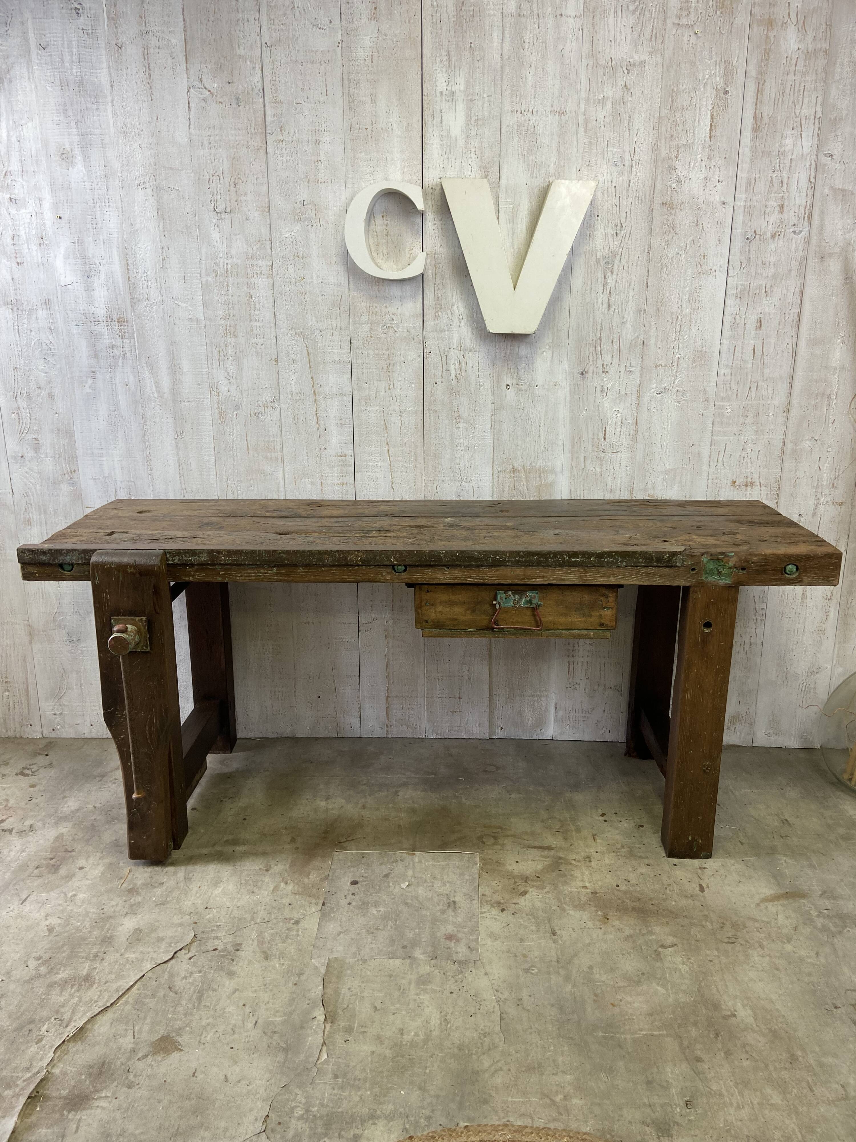 Vintage carpenter's workbench