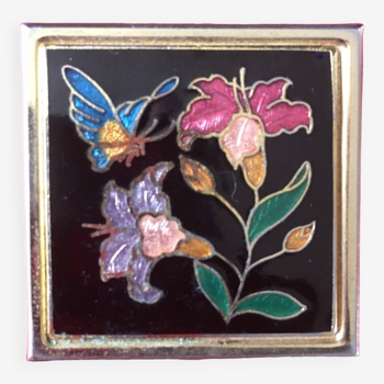 Petite boîte (cloisonné) doré pour pastilles