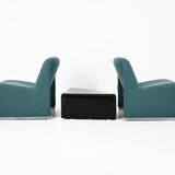 Armchairs + Alky table by Giancarlo Piretti for Anonima Castelli, years.