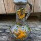 Vintage enamelled ceramic laying vase