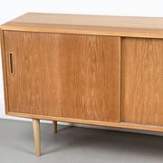 Danish Oak Sideboard by Carlo Jensen for Hundevad & Co., 1960s