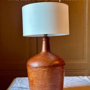 Give me a leather Jeanne. A unique vintage lamp, combining history and elegance.