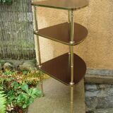 Vintage corner shelf 1960 formica 3 trays