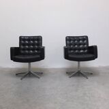 Set of 3 Executive Chairs by Vincent Cafiero for Knoll International, 1960s