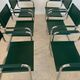 Set of 6 tubular chairs Bauhaus style design 80s/90s green