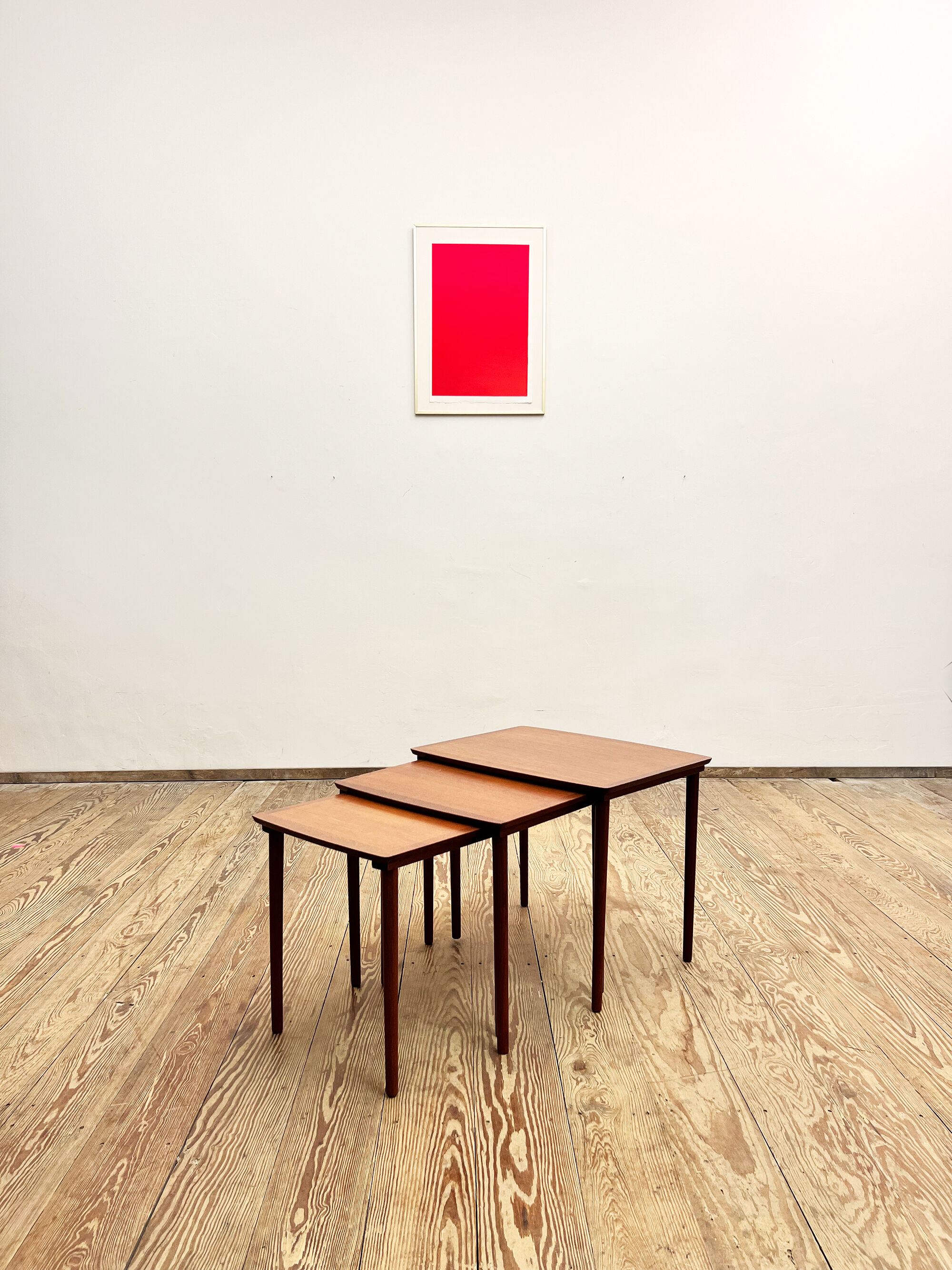 Set of Danish Mid Century Teak NestingTables, Coffee or  Sofa tables, Denkmark1950s