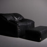 Armchair and Ottoman Cinna model Plumy made for Ligne Roset