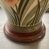 Ceramic base table lamp + lampshade - Height 59 cm