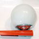 Targetti Sankey wall lamp Italy metal Orange and glass globe