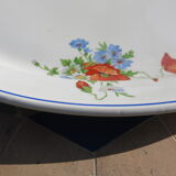 Serving dish/delight Salins les Bains poppy pattern