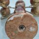 4-branch onyx and brass chandelier/candelabra