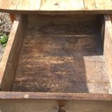 Farm table in fir 150 cm 2 drawers